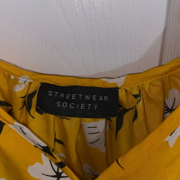 2/$10 Yellow Floral Maxi Dress - Picture 3 of 7